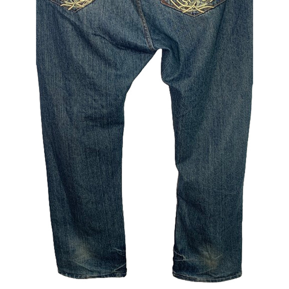 Vintage Phat Farm Classics Jeans 44x32 Y2k Rap Hip Hop Hipster Embroidered - Picture 8 of 14